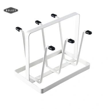 Giá phơi cốc thép 6 móc sắp xếp, hộp đựng thủy tinh, đầu cao su bảo vệ - Giảm giá 103.400₫ 8