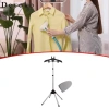 Giá phơi quần áo cầm tay hợp kim nhôm, kèm găng tay ủi và 2 kẹp móc treo – Dễ dàng du lịch 5