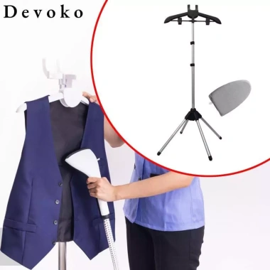 Giá phơi quần áo cầm tay hợp kim nhôm, kèm găng tay ủi và 2 kẹp móc treo – Dễ dàng du lịch 6