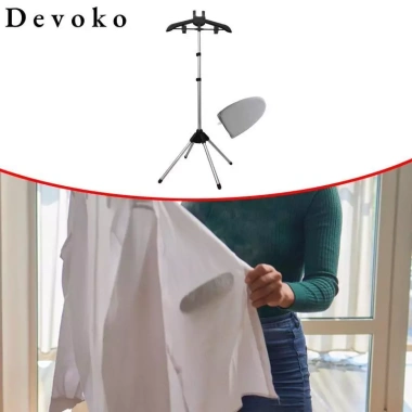Giá phơi quần áo cầm tay hợp kim nhôm, kèm găng tay ủi và 2 kẹp móc treo – Dễ dàng du lịch 7