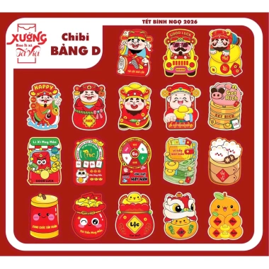 Giá Sỉ 1.000 Bao Lì Xì Chibi 2.026 - Labubu Hoạt Hình 100 Chibi - Chỉ 199.000₫
