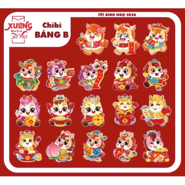 Giá Sỉ 1.000 Bao Lì Xì Chibi 2.026 - Labubu Hoạt Hình 100 Chibi - Chỉ 199.000₫
