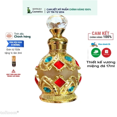 Giá sỉ tinh dầu nước hoa Dubai 15ml chai đính đá vương miệng - chỉ 145.900₫