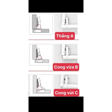 Giá Sốc Bản Lề Giảm Chấn Boss 304 Tháo Lắp Nhanh, Công Vừa - Kèm Vít, 30.000 VND 5