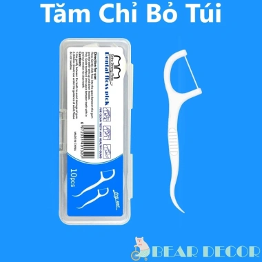 Giá Sốc Hộp 10 Tăm Chỉ Bỏ Túi Xịn Kèm Đầu Tăm Nhựa Cong Tiện Lợi Nhỏ Gọn 14.900₫