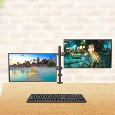 Gia treo 2 man hinh LCD M052S 17-27 inch, xoay 360 do, gia re hon F160 H180 F195A, chi 380.000 VND 3 Gia treo 2 man hinh LCD M052S 17-27 inch, xoay 360 do, gia re hon F160 H180 F195A, chi 380.000 VND 3