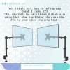 Gia treo 2 man hinh LCD M052S 17-27 inch, xoay 360 do, gia re hon F160 H180 F195A, chi 380.000 VND 4