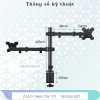 Gia treo 2 man hinh LCD M052S 17-27 inch, xoay 360 do, gia re hon F160 H180 F195A, chi 380.000 VND 9
