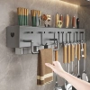 Giá treo bếp inox không gỉ - Cài dao, kéo, tặng keo dán cường lực MKS021 - 71.000₫
