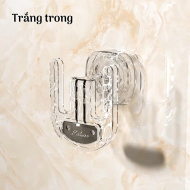 Giá treo dép phòng tắm HPS gắn tường không khoan, móc chữ U gọn gàng, chịu lực tốt - Giá 50.000đ