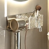 Giá treo đồ tắm thỏ bạc - Kệ máy sấy tóc dán tường thép không gỉ, Acrylic trong, giảm tới 23%, chỉ 155k