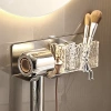 Giá treo đồ tắm thỏ bạc - Kệ máy sấy tóc dán tường thép không gỉ, Acrylic trong, giảm tới 23%, chỉ 155k 2