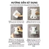 Giá treo đồ tắm thỏ bạc - Kệ máy sấy tóc dán tường thép không gỉ, Acrylic trong, giảm tới 23%, chỉ 155k 7