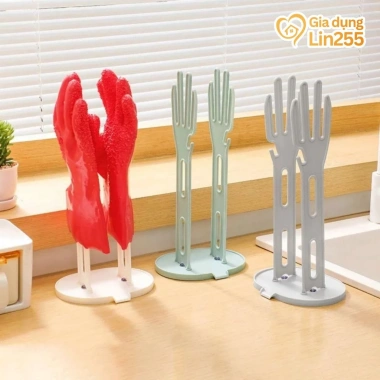 Giá treo găng tay cao su ráo nước, móc vắt khăn 29.000đ - Tiết kiệm cho nhà bếp