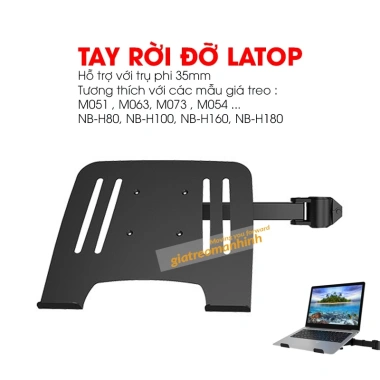 Giá Treo Màn Hình 17-32 Inch và Giá Đỡ Laptop, Tải Trọng 8Kg, Tay 38cm - Giá 160k