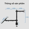 Giá treo màn hình 17-34 inch kèm giá đỡ laptop, tải trọng 8kg - Giá chỉ 102.000₫ 2
