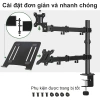 Giá treo màn hình 17-34 inch kèm giá đỡ laptop, tải trọng 8kg - Giá chỉ 102.000₫ 8