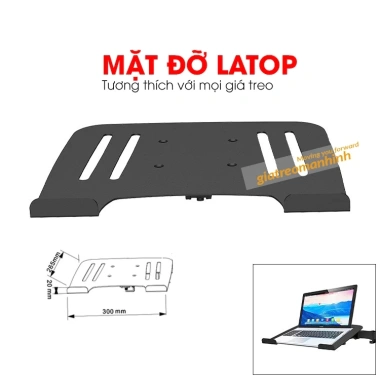 Giá treo màn hình 17-34 inch kèm giá đỡ laptop, tải trọng 8kg - Giá chỉ 102.000₫