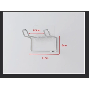 Giá treo máy sấy tóc BEECOOK inox 304 - Dán tường, keo siêu dính, tiết kiệm không gian bếp 6