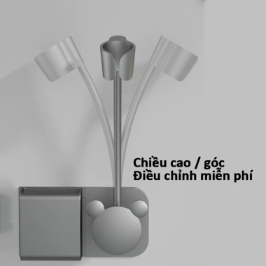 Giá Treo Máy Sấy Tóc Dán Tường ABS Bền, Không Cần Khoan - Kệ Phòng Tắm Giá 110k