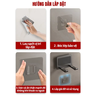 Giá Treo Máy Sấy Tóc Dán Tường HIKARI Nhôm Chống Gỉ, Không Khoan Đục – 56.056 9 Giá Treo Máy Sấy Tóc Dán Tường HIKARI Nhôm Chống Gỉ, Không Khoan Đục – 56.056 9