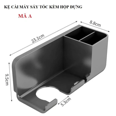 Giá Treo Máy Sấy Tóc Dán Tường Luckyhome Tiện Lợi Giá Rẻ 15.484₫ Đỡ Máy Sấy