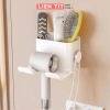 Giá treo máy sấy tóc dán tường nhà tắm - kệ đỡ có ngăn để đồ tiện lợi, 39.000đ