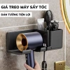 Giá treo máy sấy tóc dán tường nhà tắm - kệ đỡ có ngăn để đồ tiện lợi, 39.000đ 8