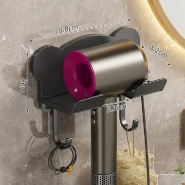Giá treo máy sấy tóc dán tường nhà tắm - kệ đỡ có ngăn để đồ tiện lợi, 39.000đ 10 Giá treo máy sấy tóc dán tường nhà tắm - kệ đỡ có ngăn để đồ tiện lợi, 39.000đ 10