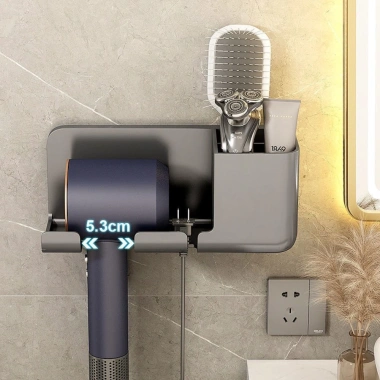 Giá Treo Máy Sấy Tóc Dán Tường Phòng Tắm - Kệ Tiện Lợi, Giá Ưu Đãi 38.000 VND 4