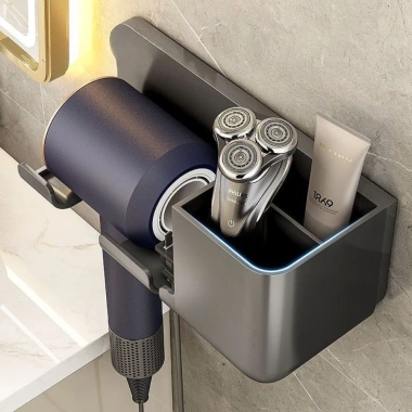 Giá Treo Máy Sấy Tóc Dán Tường Phòng Tắm - Kệ Tiện Lợi, Giá Ưu Đãi 38.000 VND 6