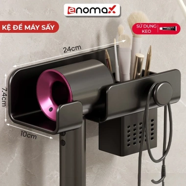 Giá treo máy sấy tóc Enomax dán tường nhôm hàng không chống gỉ sét, bảo hành 10 năm - 92.000₫ 10 Giá treo máy sấy tóc Enomax dán tường nhôm hàng không chống gỉ sét, bảo hành 10 năm - 92.000₫ 10