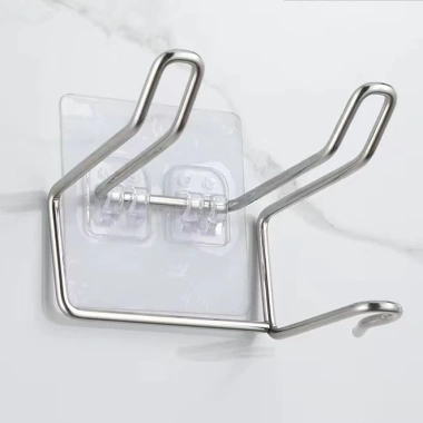 Giá Treo Máy Sấy Tóc Inox 304 - Dán Tường, Hàng Loại 1, Giá chỉ 37.000₫