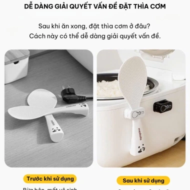 Giá treo muôi cơm nhà niêu NA93 kẹp nam châm đa năng, treo dây điện, chỉ 29.400₫