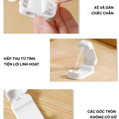 Giá treo muôi cơm nhà niêu NA93 kẹp nam châm đa năng, treo dây điện, chỉ 29.400₫
