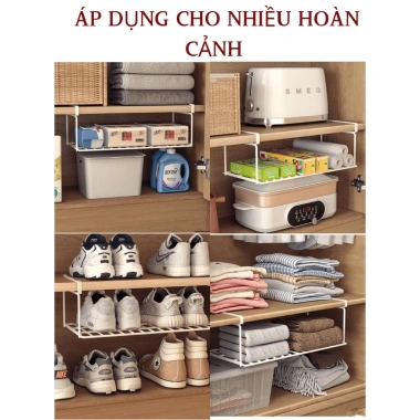 Giá treo tủ giày cố định – Tiết kiệm không gian, móc treo gập gọn, chỉ 111.420₫
