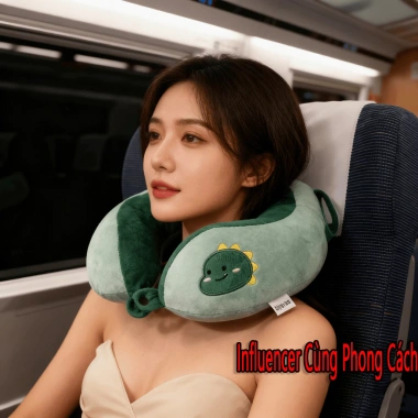 Giảm Giá Gối Cổ Dễ Thương Hoạt Hình – Hỗ Trợ Cột Sống, Bọt Nhẹ, Thích Hợp Ngủ & Văn Phòng