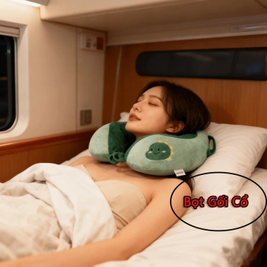 Giảm Giá Gối Cổ Dễ Thương Hoạt Hình – Hỗ Trợ Cột Sống, Bọt Nhẹ, Thích Hợp Ngủ & Văn Phòng