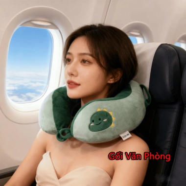 Giảm Giá Gối Cổ Dễ Thương Hoạt Hình – Hỗ Trợ Cột Sống, Bọt Nhẹ, Thích Hợp Ngủ & Văn Phòng
