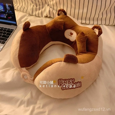 Giảm Giá Gối Cổ Dễ Thương Hoạt Hình – Hỗ Trợ Cột Sống, Bọt Nhẹ, Thích Hợp Ngủ & Văn Phòng