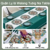 Giảm Giá Khăn Trải Bàn PVC Chống Thấm, Ngăn Nấm Mốc, Không Bám Bẩn - 4-10 Chỗ 3