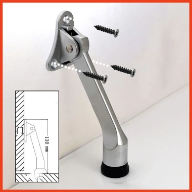 Giảm giá sốc Chặn cửa móng ngựa đế cao su chống đập, thép không gỉ, chỉ 46.000₫ 3