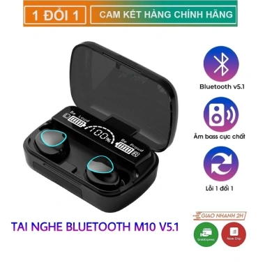 Giảm Giá Tai Nghe Bluetooth M10 Pro - Âm Thanh To Rõ, Pin Trâu, LED, Chống Nước 4 Giảm Giá Tai Nghe Bluetooth M10 Pro - Âm Thanh To Rõ, Pin Trâu, LED, Chống Nước 4
