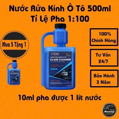 Giảm Giá Thùng 6 Can 2L Nước Rửa Kính Lái Ô Tô Sunny Clear - Tầm Nhìn Sáng Rõ, An Toàn, Chỉ 62.500 VND