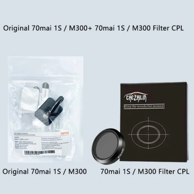Giao hàng 24h: 70Mai M310 Dash Cam 1S - Giá đỡ D06, Dán tĩnh 3M, Keo, Lọc CPL - 108.900₫