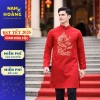 GIAO HỎA TỐC Áo dài nam đỏ tafta thêu rồng tết chuẩn phom dáng - Nam Hoàng 428k