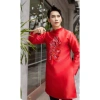 GIAO HỎA TỐC Áo dài nam đỏ tafta thêu rồng tết chuẩn phom dáng - Nam Hoàng 428k 5