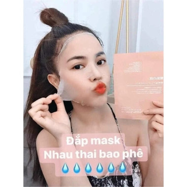 Giao Hoả Tốc Mặt Nạ Nhau Thai Cừu NB 50 miếng Dưỡng Trắng Da Cấp Ẩm Tái Tạo Collagen Phục Hồi Chỉ 149.000 VND
