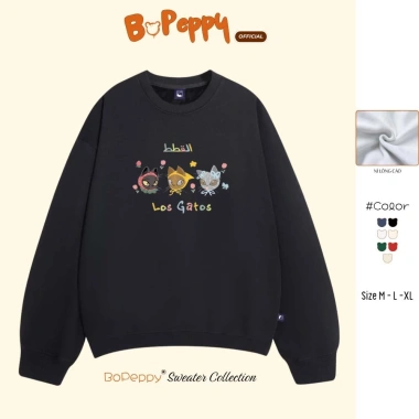 [GIAO NGAY] Áo Sweater BOPEPPY Nỉ Mèo Tinh Nghịch BP43 Lông Cáo Mềm Mịn - 85k 6