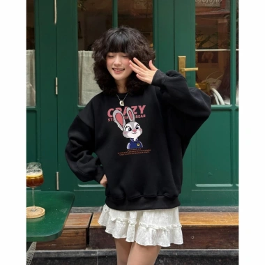 Giao ngay Áo Sweater Couple Nỉ CHILLUP STUDIO TC430 – Thỏ Cáo Cao Cấp Unisex, Lông Cáo Dày Dặn, Thiết Kế 2.026